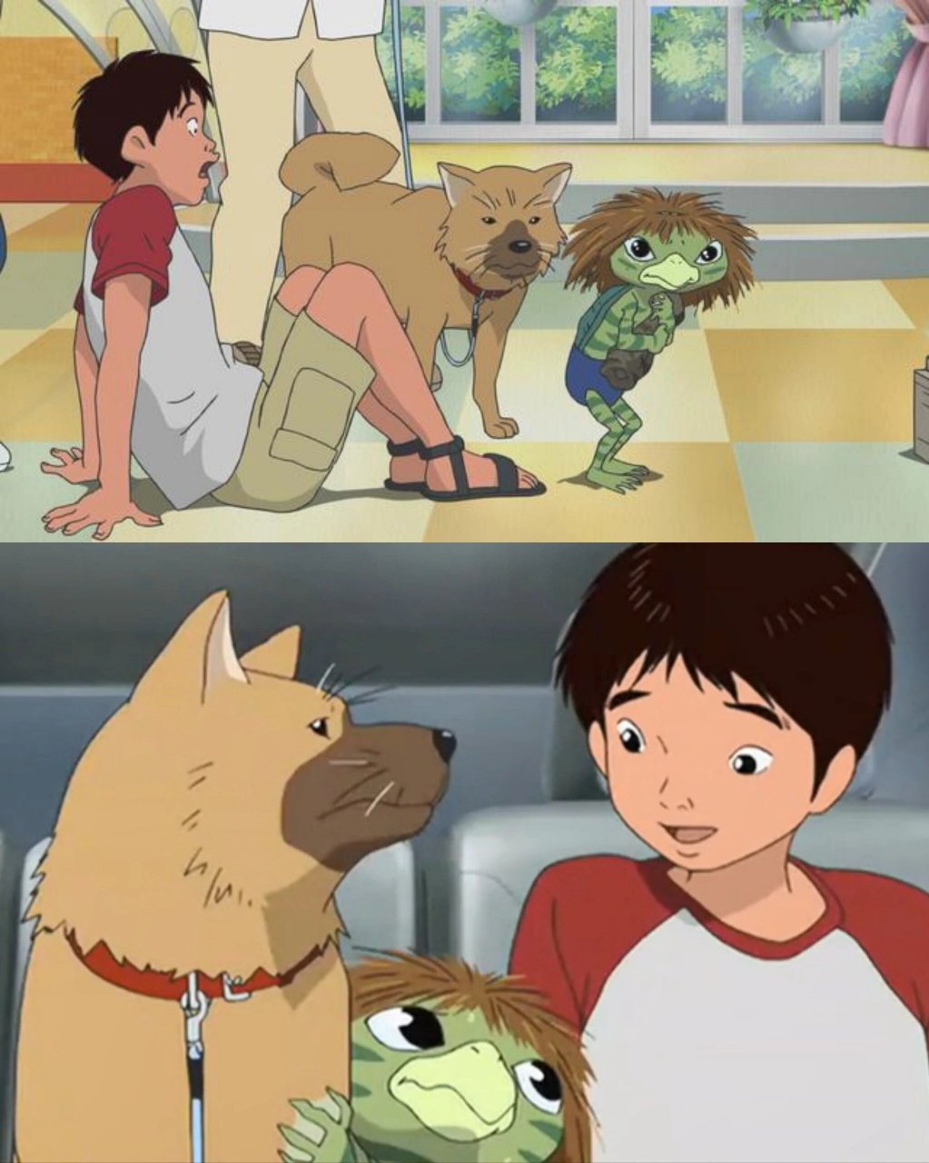 高风治愈动漫《河童之夏》,同宫崎骏画风  故事描述康一在无意间发现