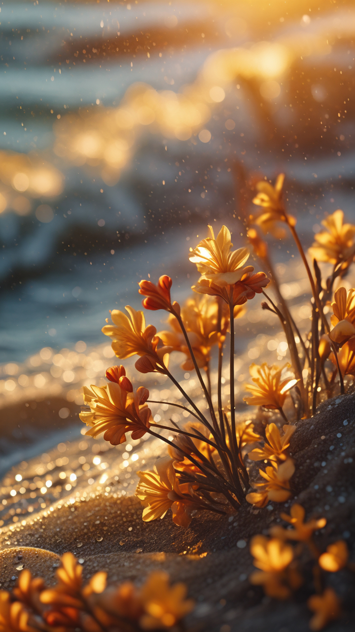 迎春花在金色背景下熠熠生辉,仿佛整个春天都绽放在你的手机屏幕上.