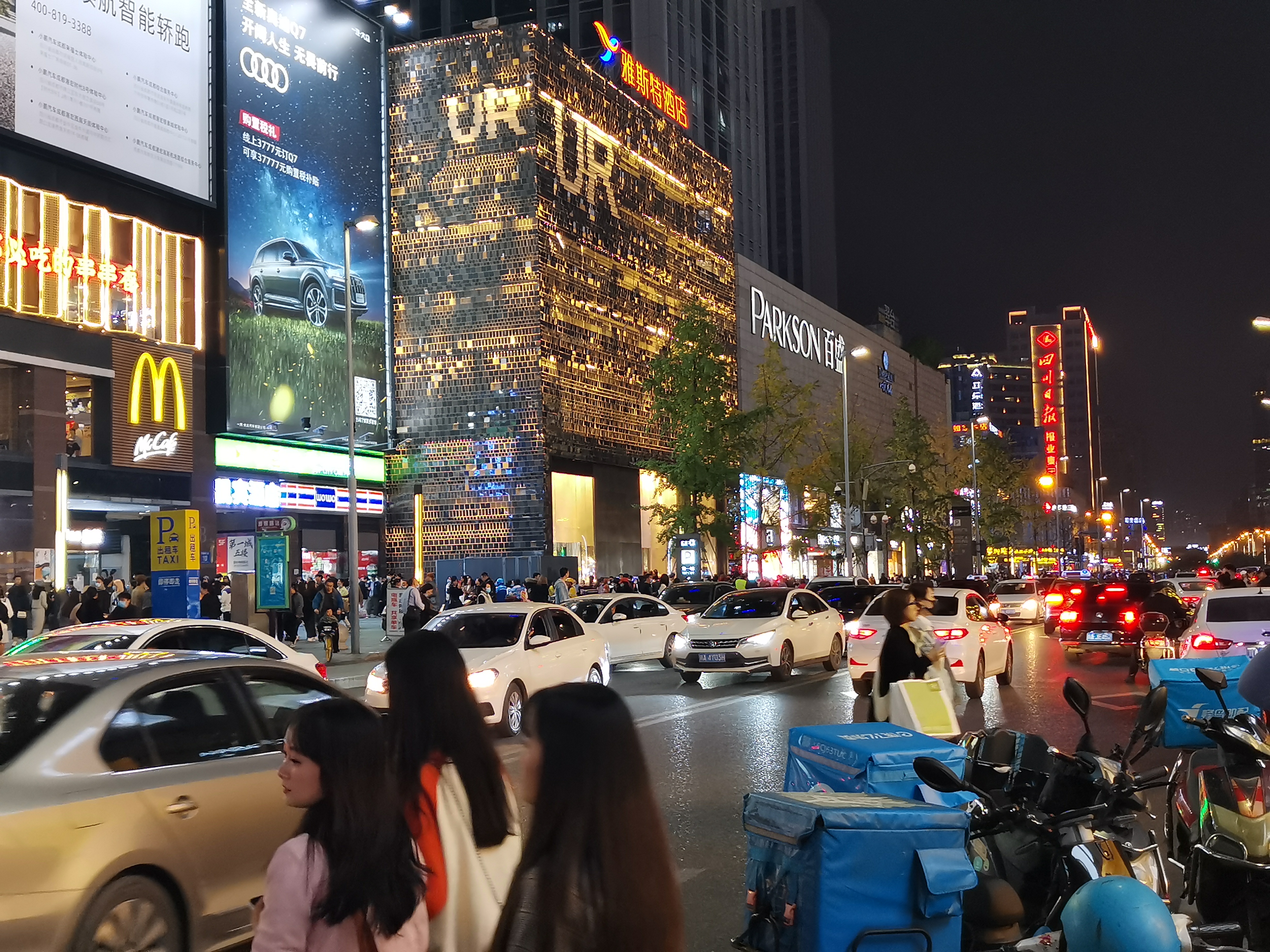 成都春熙路夜景