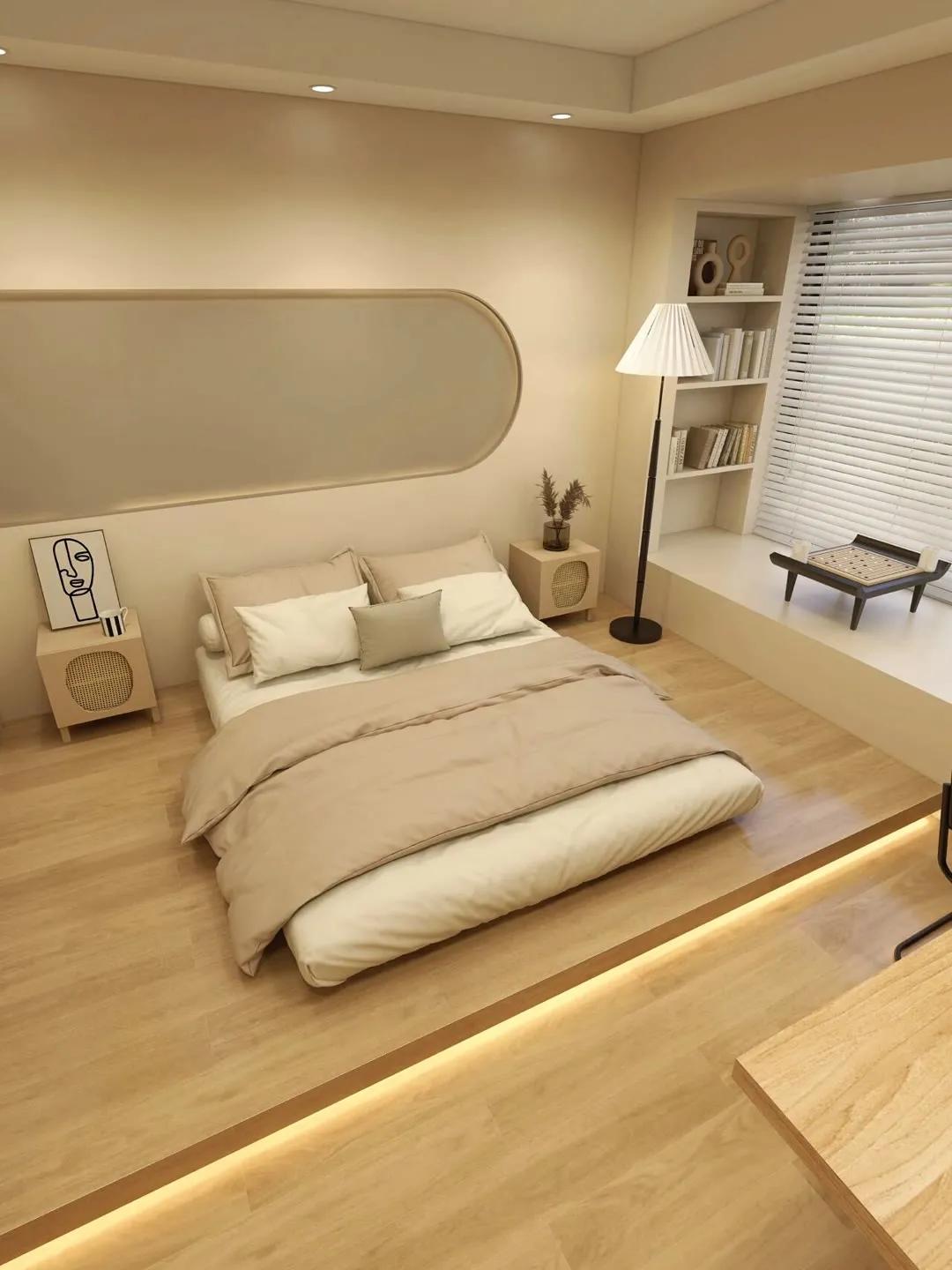 卧室改造新思路:地台床,美观又实用!