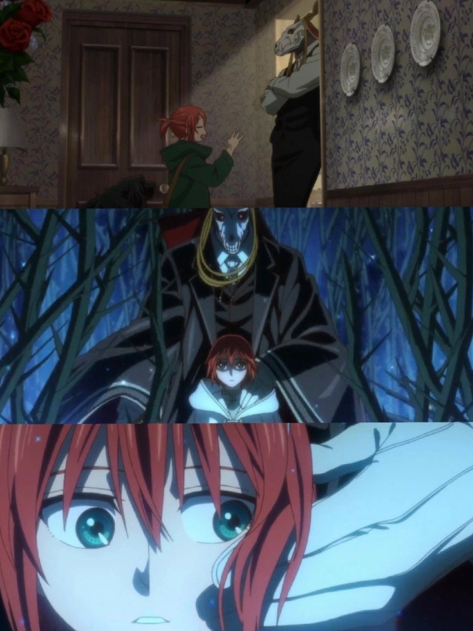 《魔法使的新娘》  女主羽鸟智世是个 15 岁的少女,她一无所有,只有一