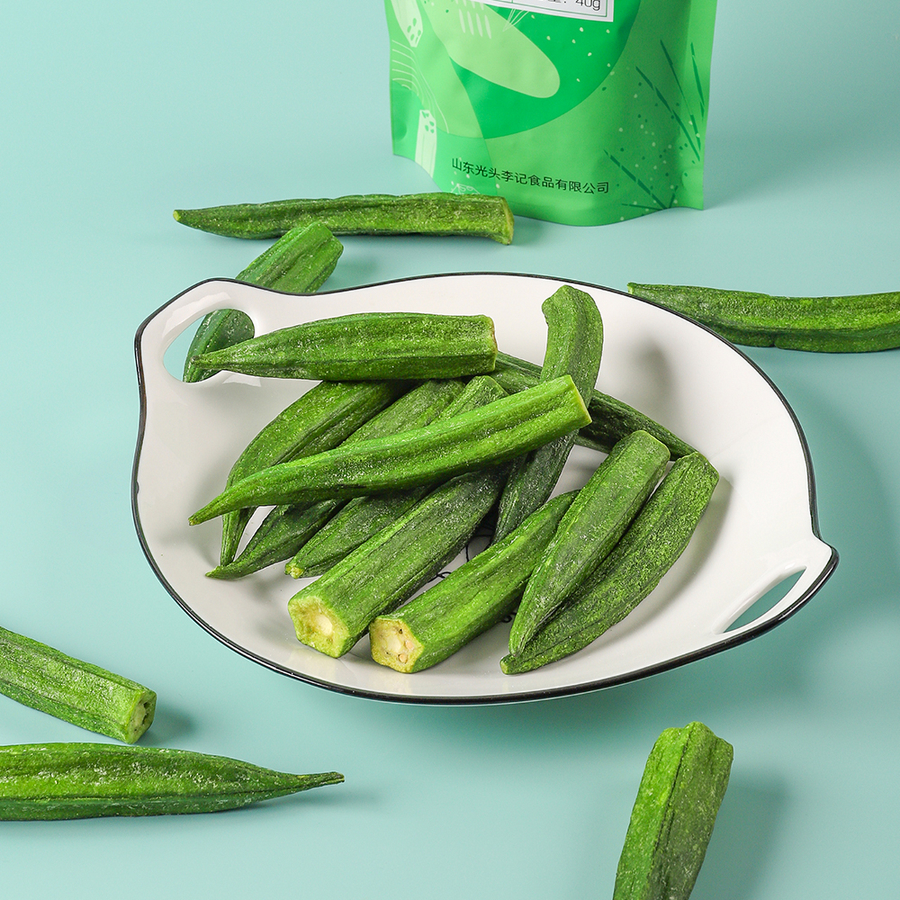 苗蔬蔬秋葵脆厂家批发代理代加工出口#果蔬脆# #果蔬脆片