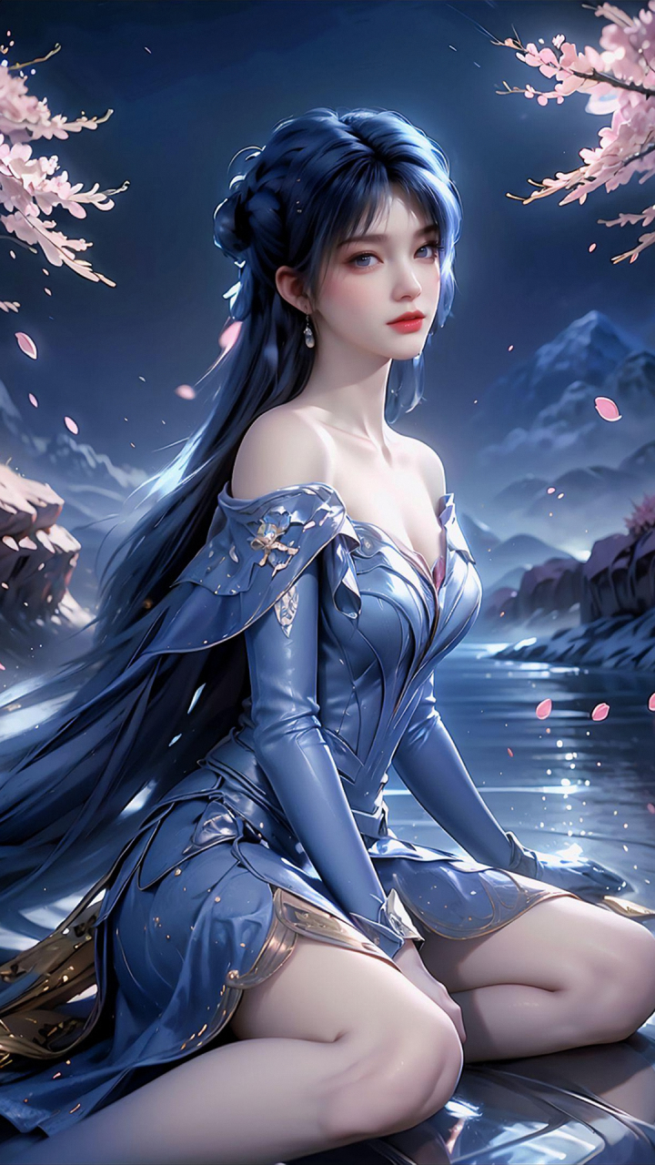 国漫美女壁纸|《遮天》姬紫月ai绘画:叶凡的一个公主抱,就被轻松拿下
