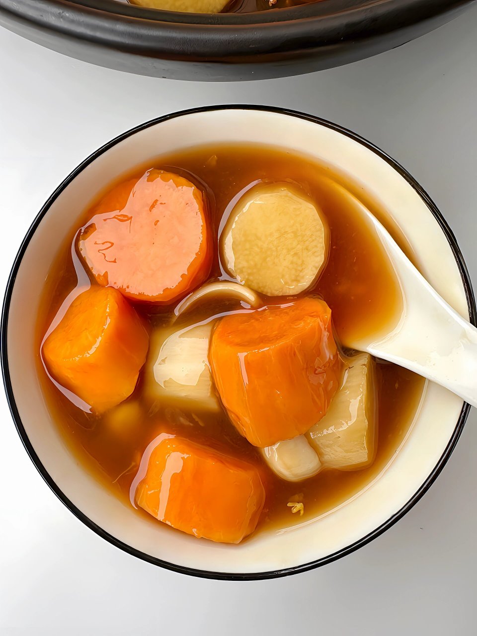 入春真的太适合喝这碗红薯山药小甜羹! 煮出来香甜软糯!