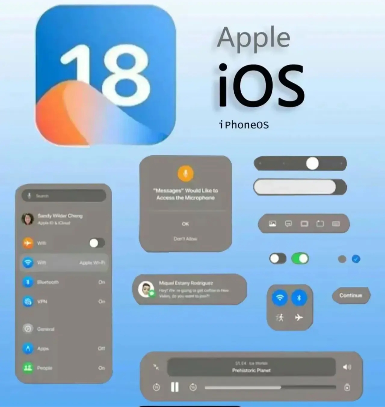 ios 18全面曝光全面改版注入智能技术图标也圆润了喜欢吗?