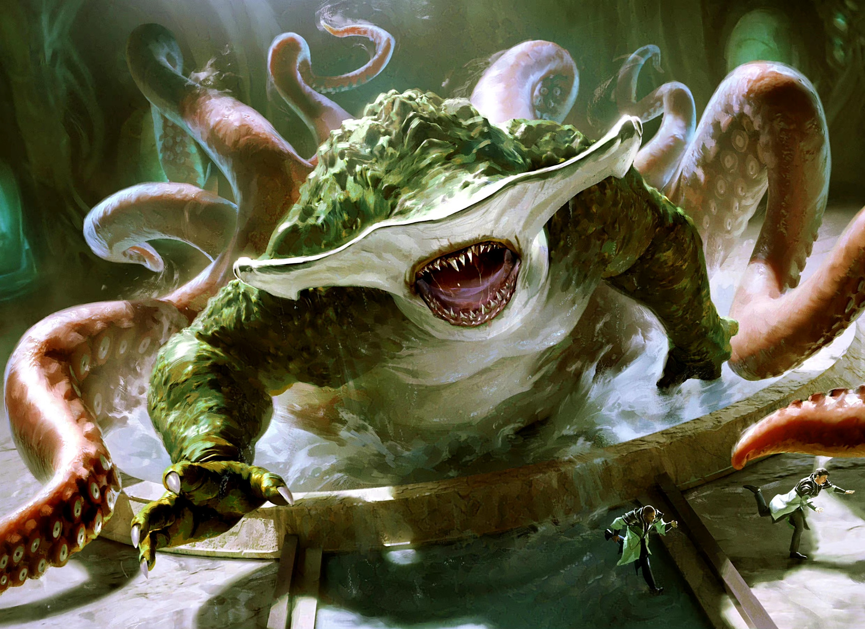 画师billy christian绘制的一组万智牌插画作品,描绘了不同牌面的人物