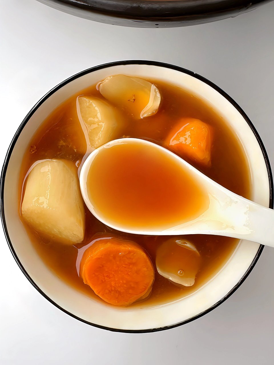 入春真的太适合喝这碗红薯山药小甜羹! 煮出来香甜软糯!