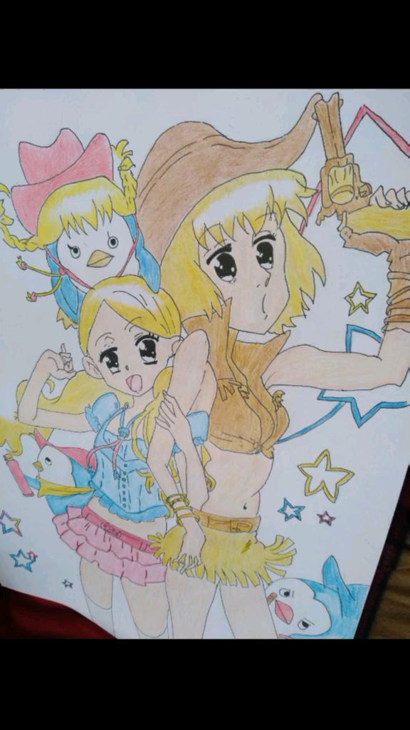 孩子画的动漫人物