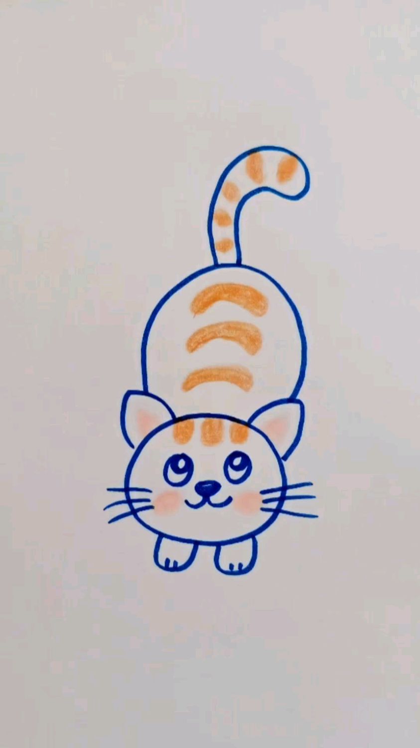 小猫怎么画简单图片