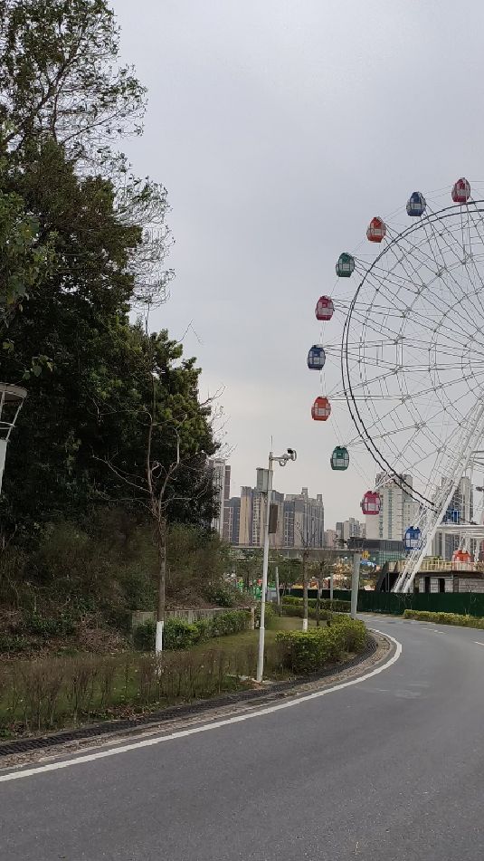 肇庆高新区大旺摩天轮经过很多次没有一次看见有人坐