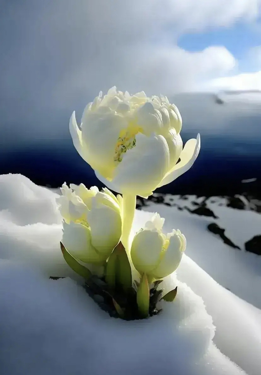 据说看到雪莲花会幸运一整年 2024年了,许个愿吧,很灵的!