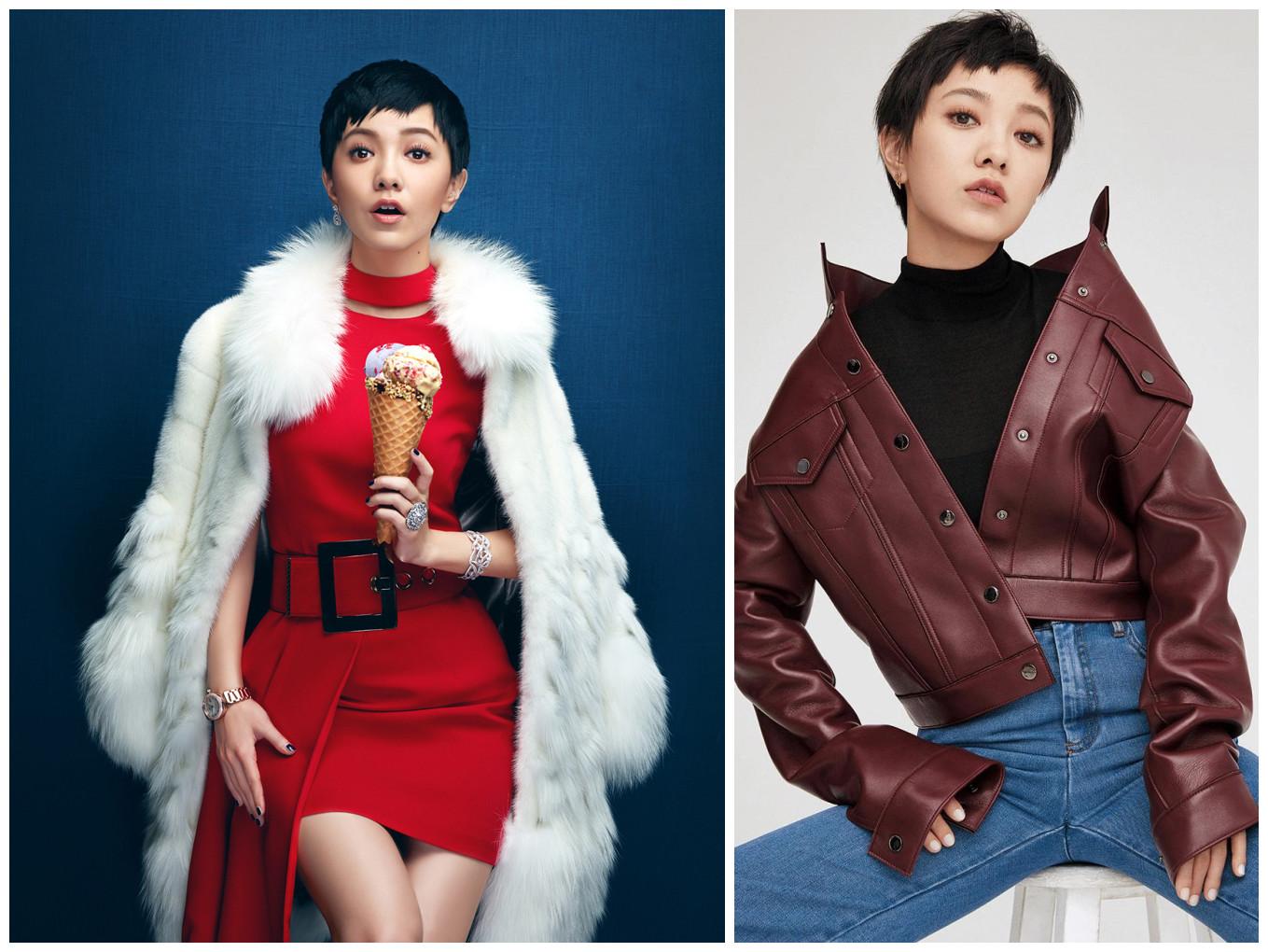 郭采洁同样是一位气场与身高严重不符合的女明星.