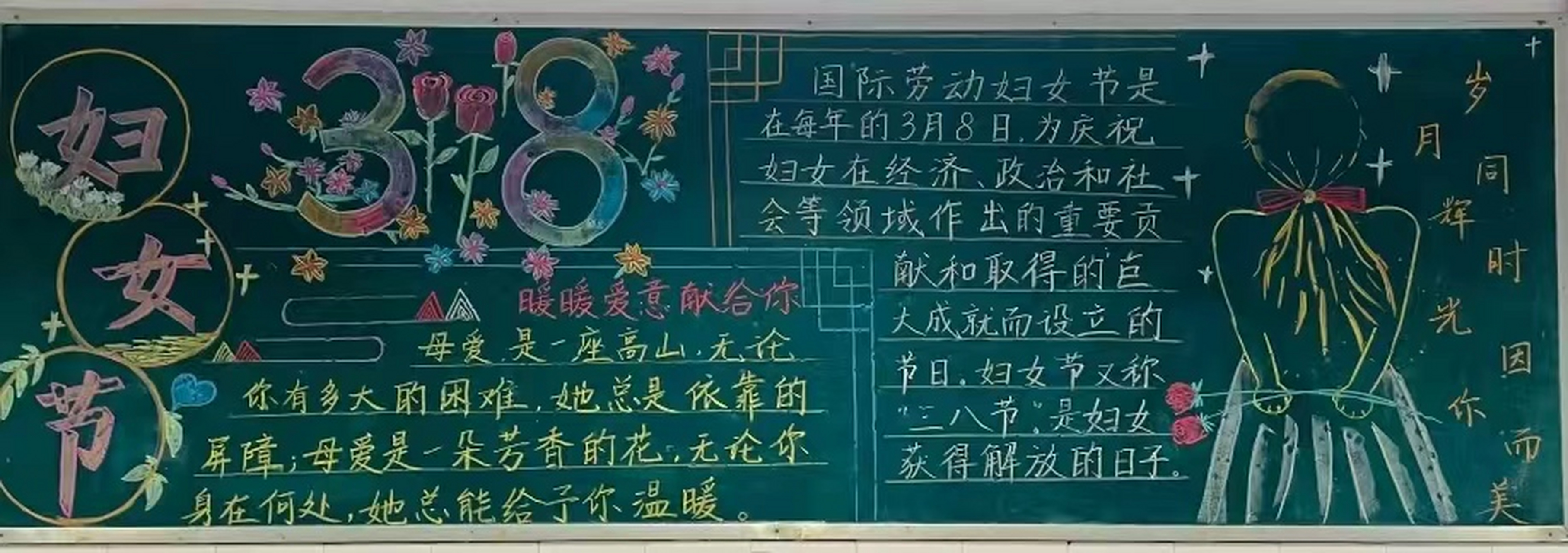 妇女节黑板报内容图片图片