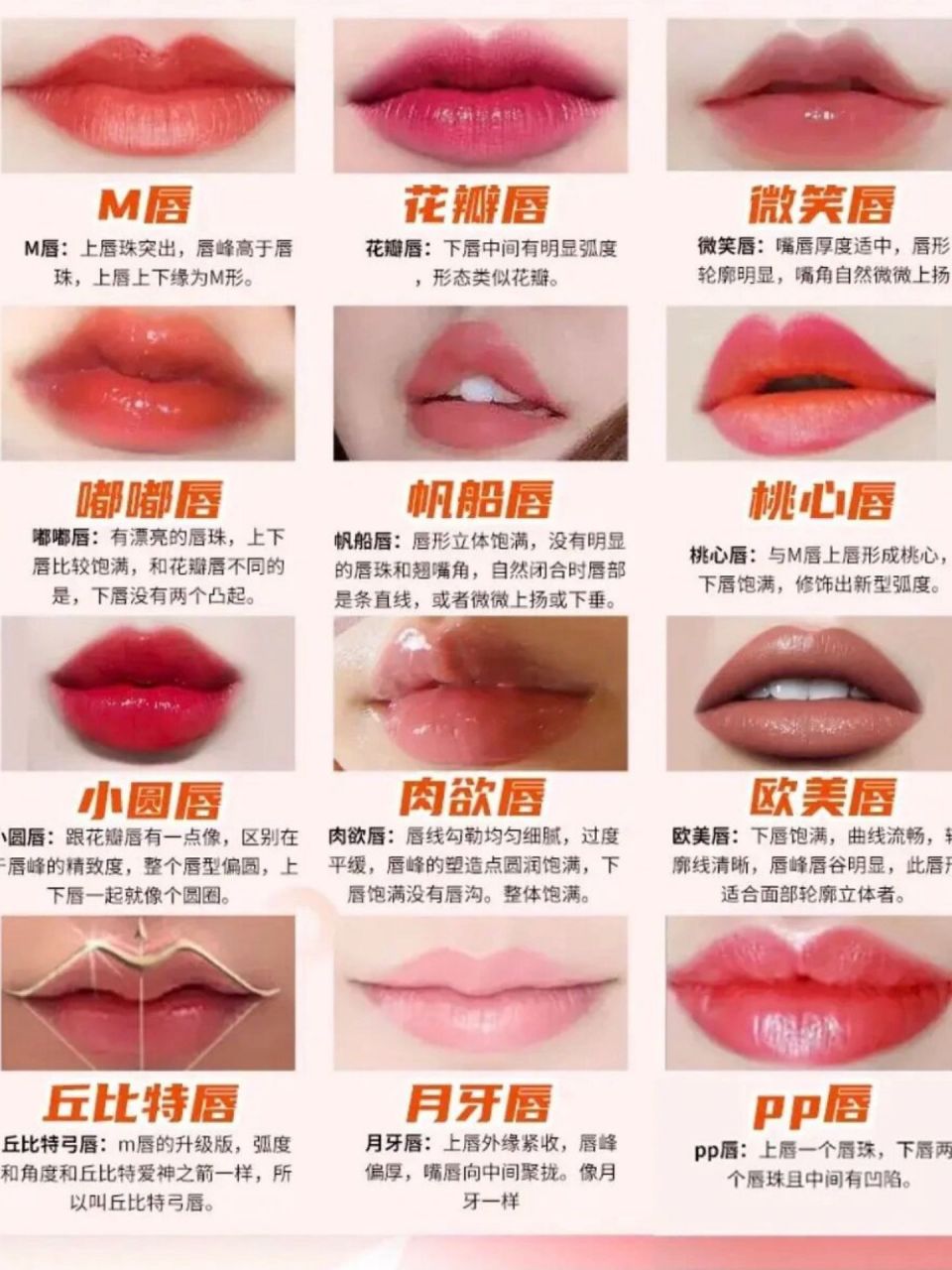 20种嘴型图片  快来看看你是什么唇?
