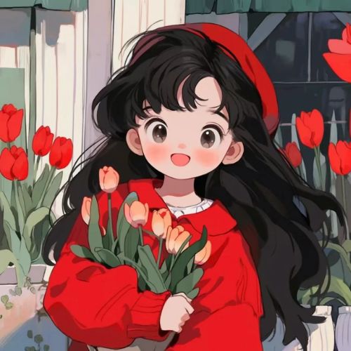 微信头像图片卡通红色