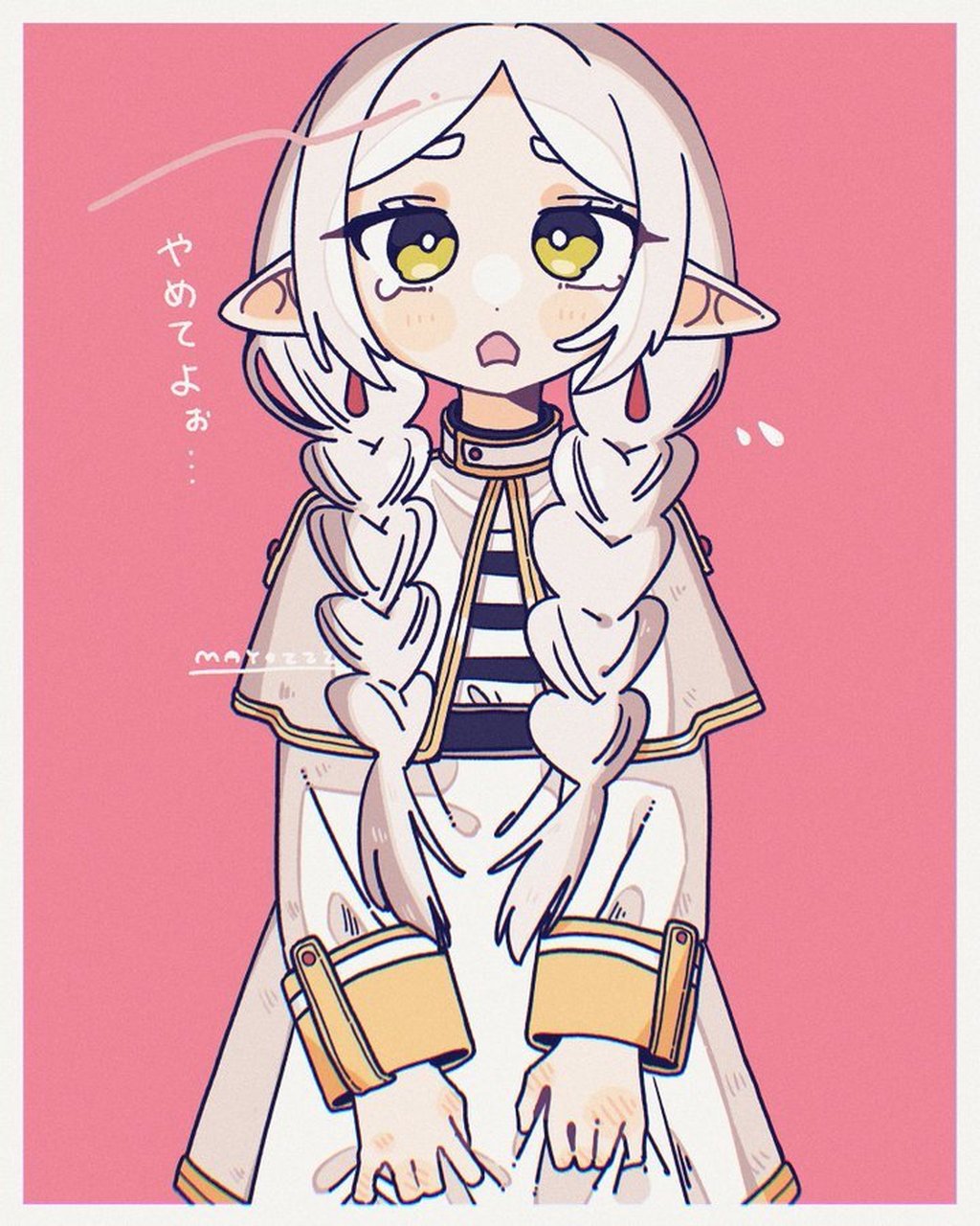 葬送的芙莉莲# 扎着麻花辫的芙莉莲,这也太可爱了吧!