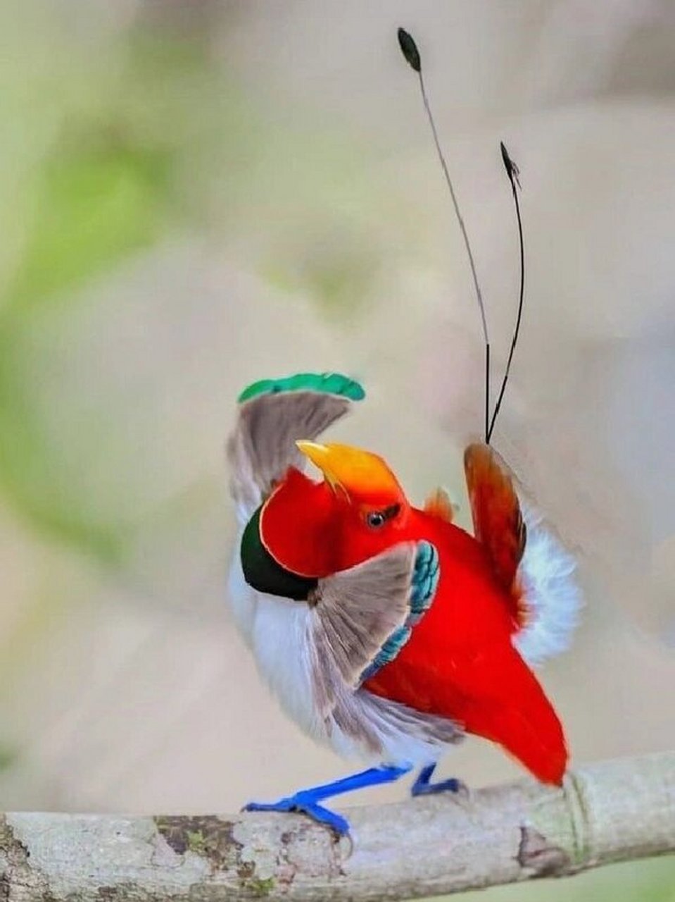 99一种超级美丽的鸟类——王极乐鸟!