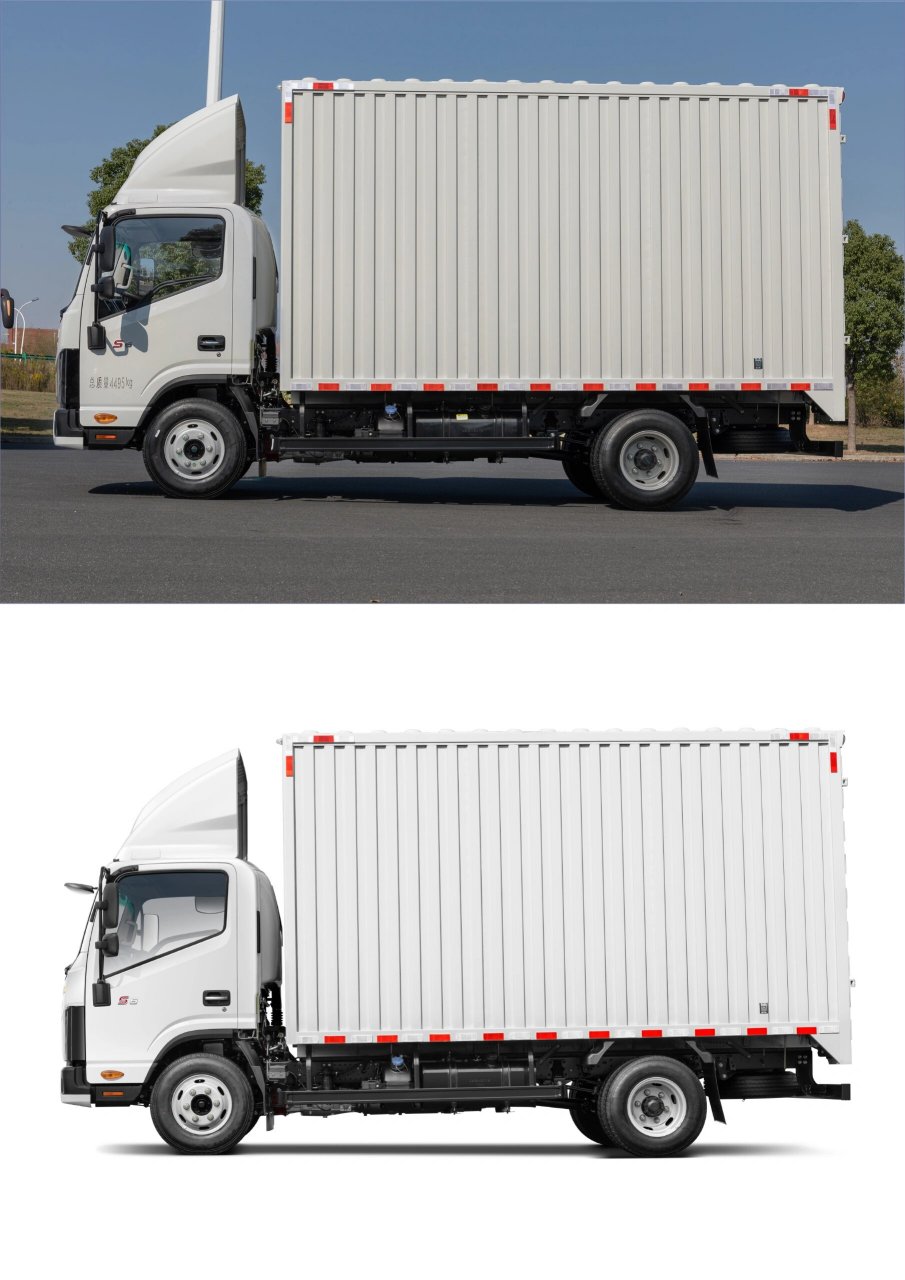 厢式货车  我的工作就是为这些卡车拍摄并进行后期修图📷.