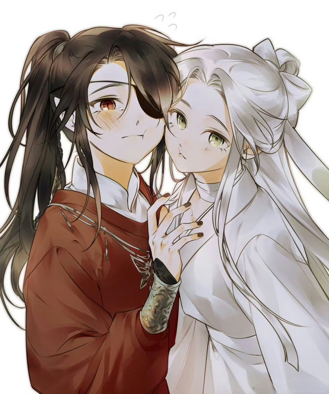 天官赐福# 厄命和若邪,好可爱啊,没想到厄命还是个小哭包,哈哈哈