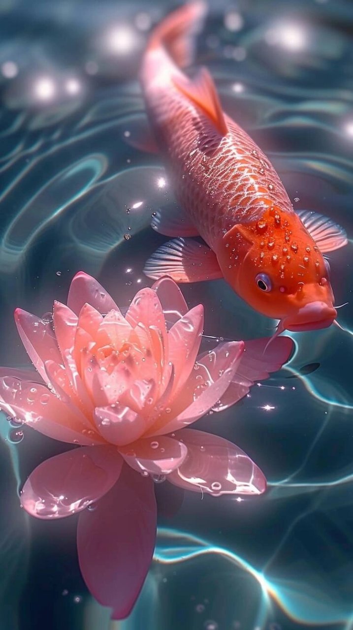 「锦鲤壁纸」祝你好运连连～  家人们!