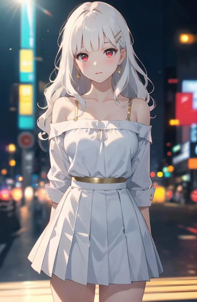 动漫# #壁纸# 白发女孩系列壁纸,时尚的装饰靓丽的造型