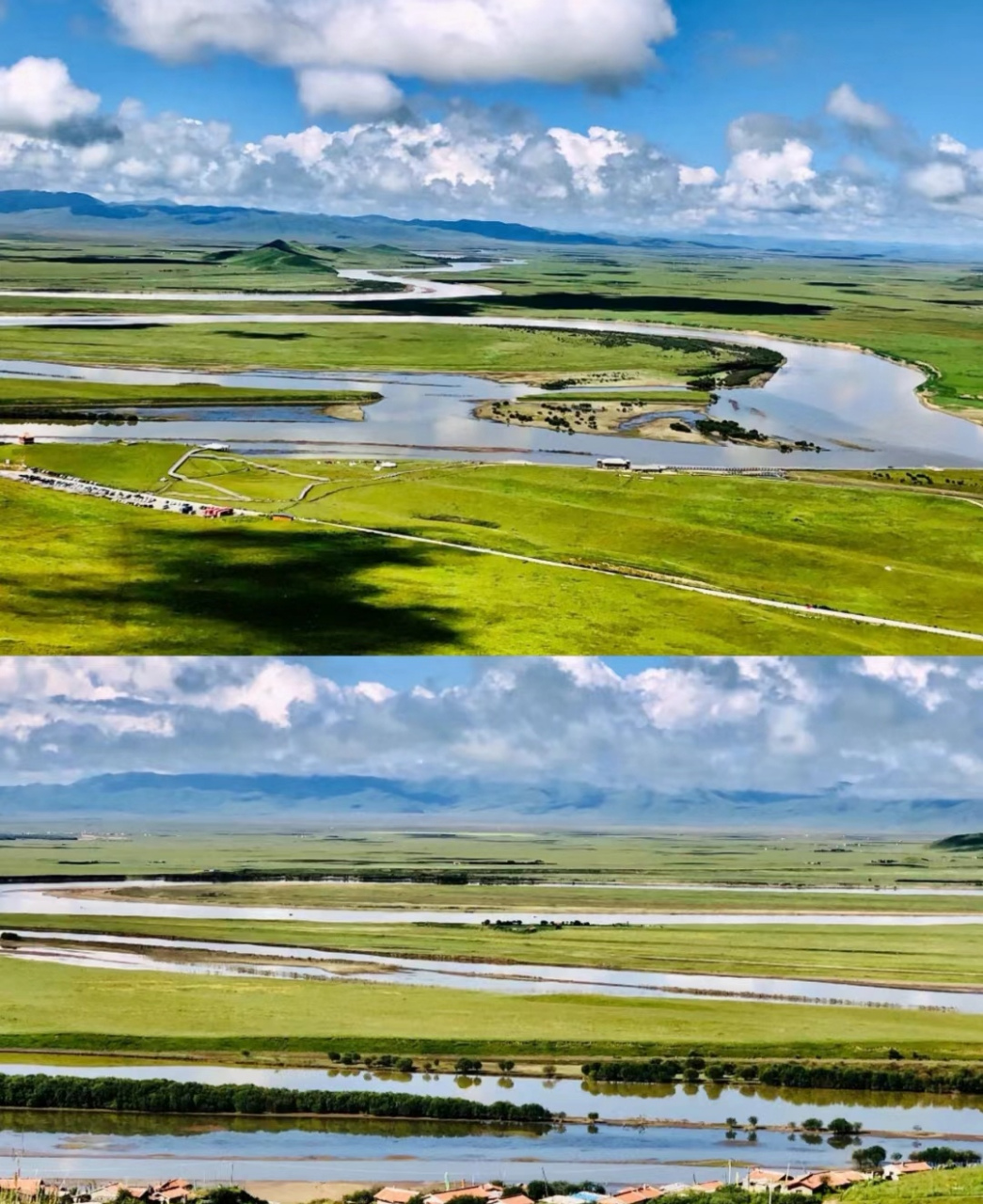 花湖又名"麦朵湖",位于阿坝州若尔盖县,面积约6.