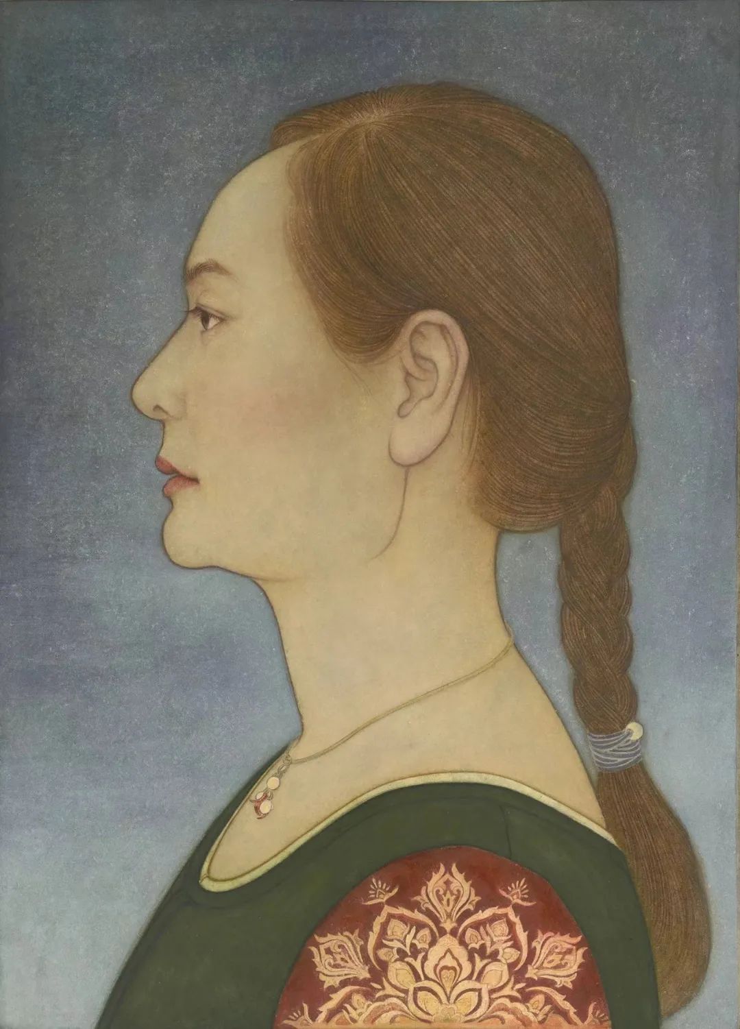 80×90cm纸本设色2022《静姝-1》李姝娴45×65cm纸本设色2020《静姝