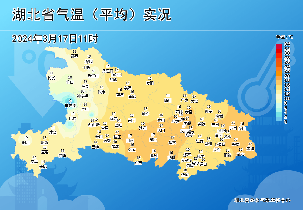 湖北省降雨预报图图片