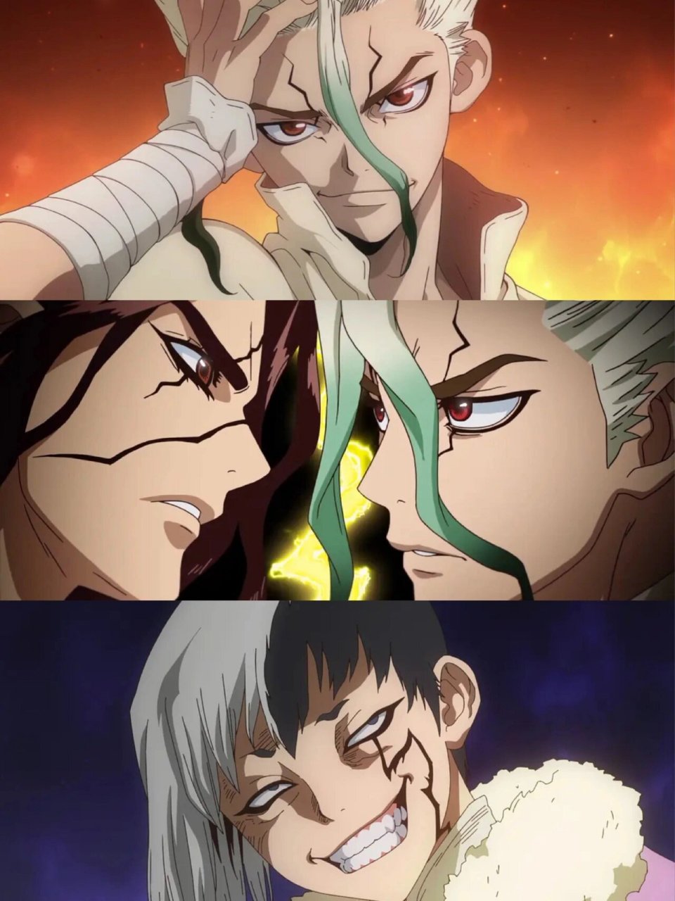 《石纪元》  故事是围绕着三个好朋友展开的,石神