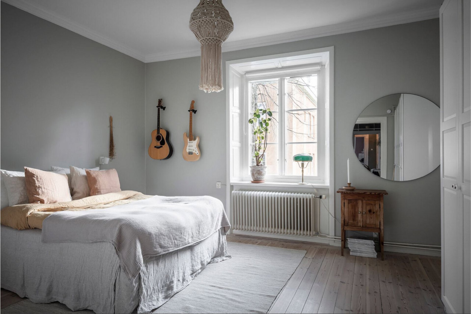 61㎡北欧简约薄荷绿小家98爱了  薄荷绿的墙面清新淡雅,与原木色