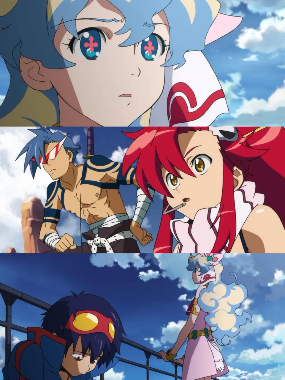 《天元突破红莲螺岩》  96一开始看这部动画的时候,我还觉得这是一