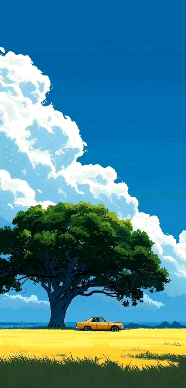 分享一组宫崎骏电影插画作品,用细腻的色彩描绘了大自然的美景,展现了