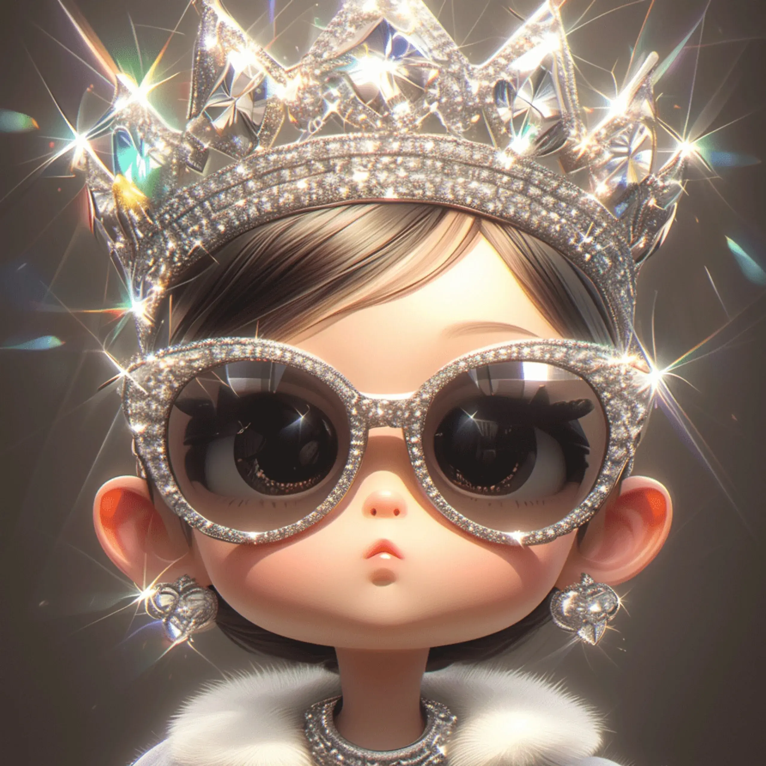 头像分享,戴着皇冠的小公主头像