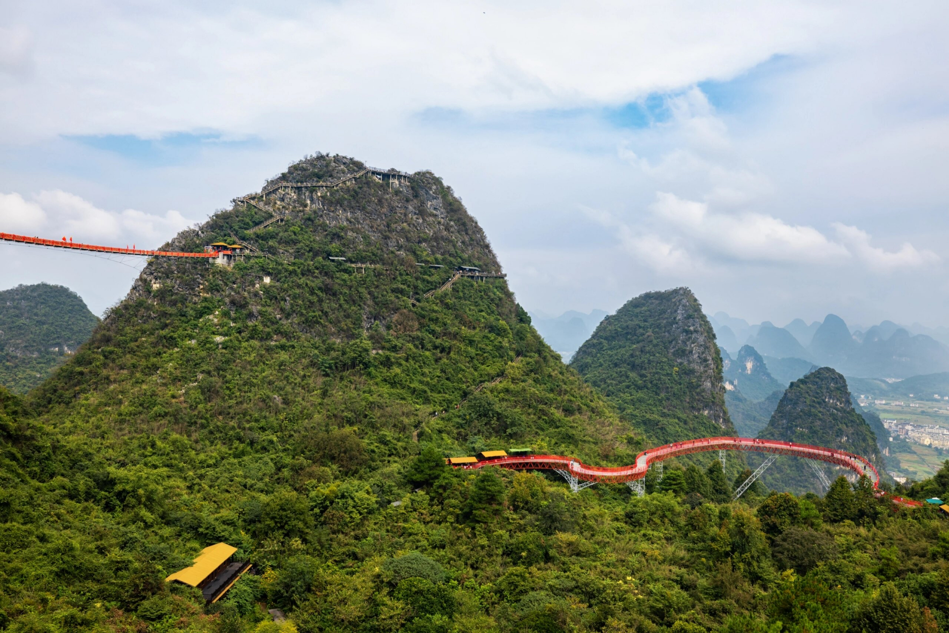 阳朔如意峰-山顶上的公园 登上如意峰,一览众山小.