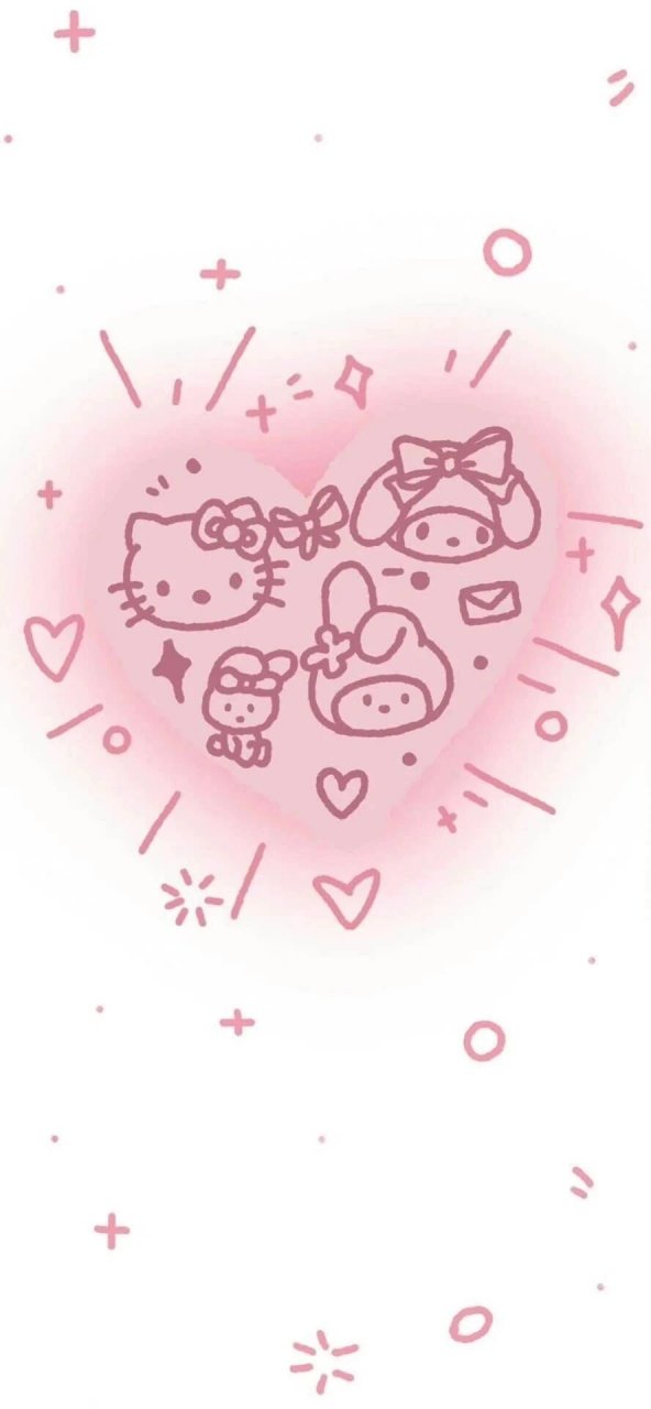 👀 我的手机最近换上了超可爱的hellokitty壁纸,感觉瞬间变得萌萌哒