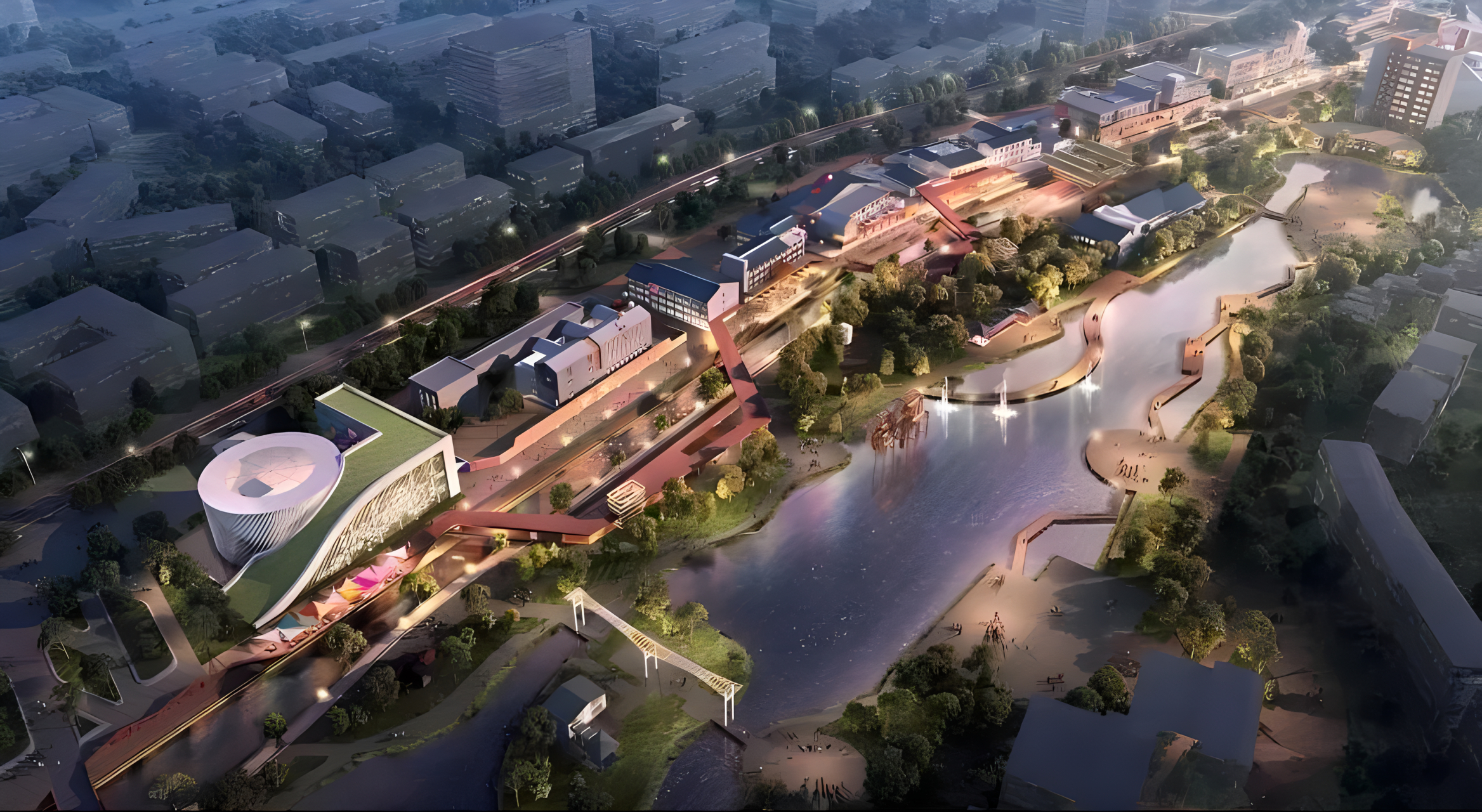 雁滩公园是"读者印象"精品街区项目的一部分,总规划面积500多亩,计划