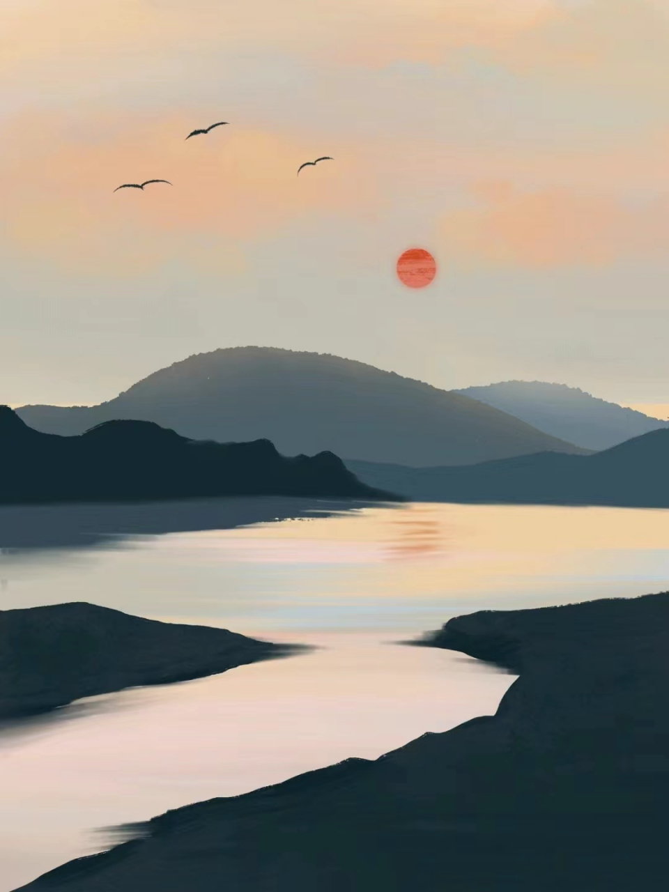 景色画图片大全 👉姐妹们,我最近发现了一些超美的景色画,真的是太