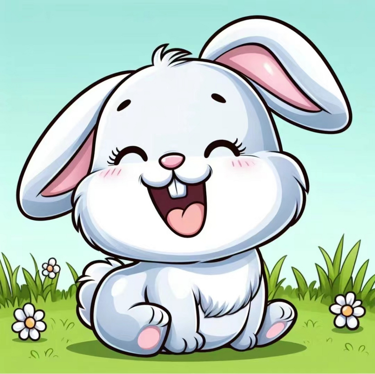 卡通兔子图片🐰  治愈系小兔卡通头像🐇