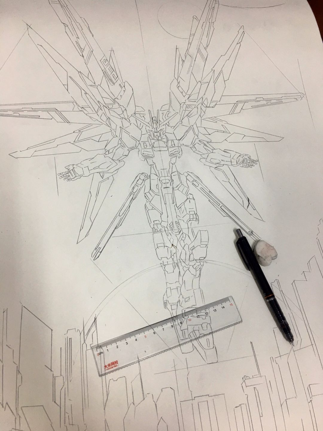 自由高达马克笔手绘来袭!9678
