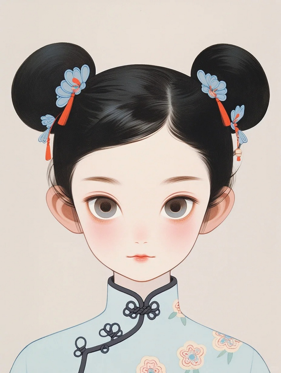中国风漫画图片🎐  可爱头像|国风插画|古代小女孩🪁🎭