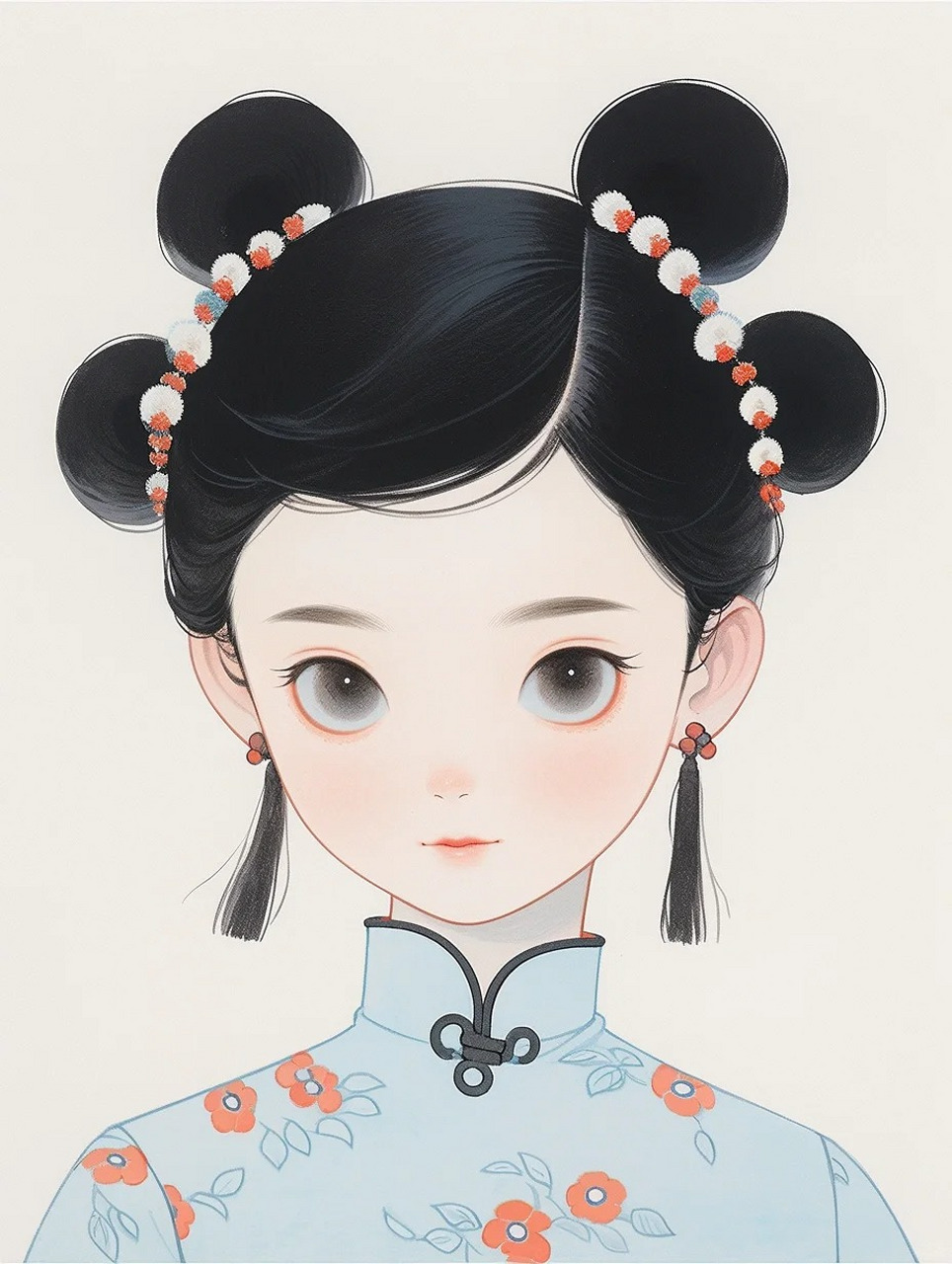 中国风漫画图片🎐  可爱头像|国风插画|古代小女孩🪁🎭