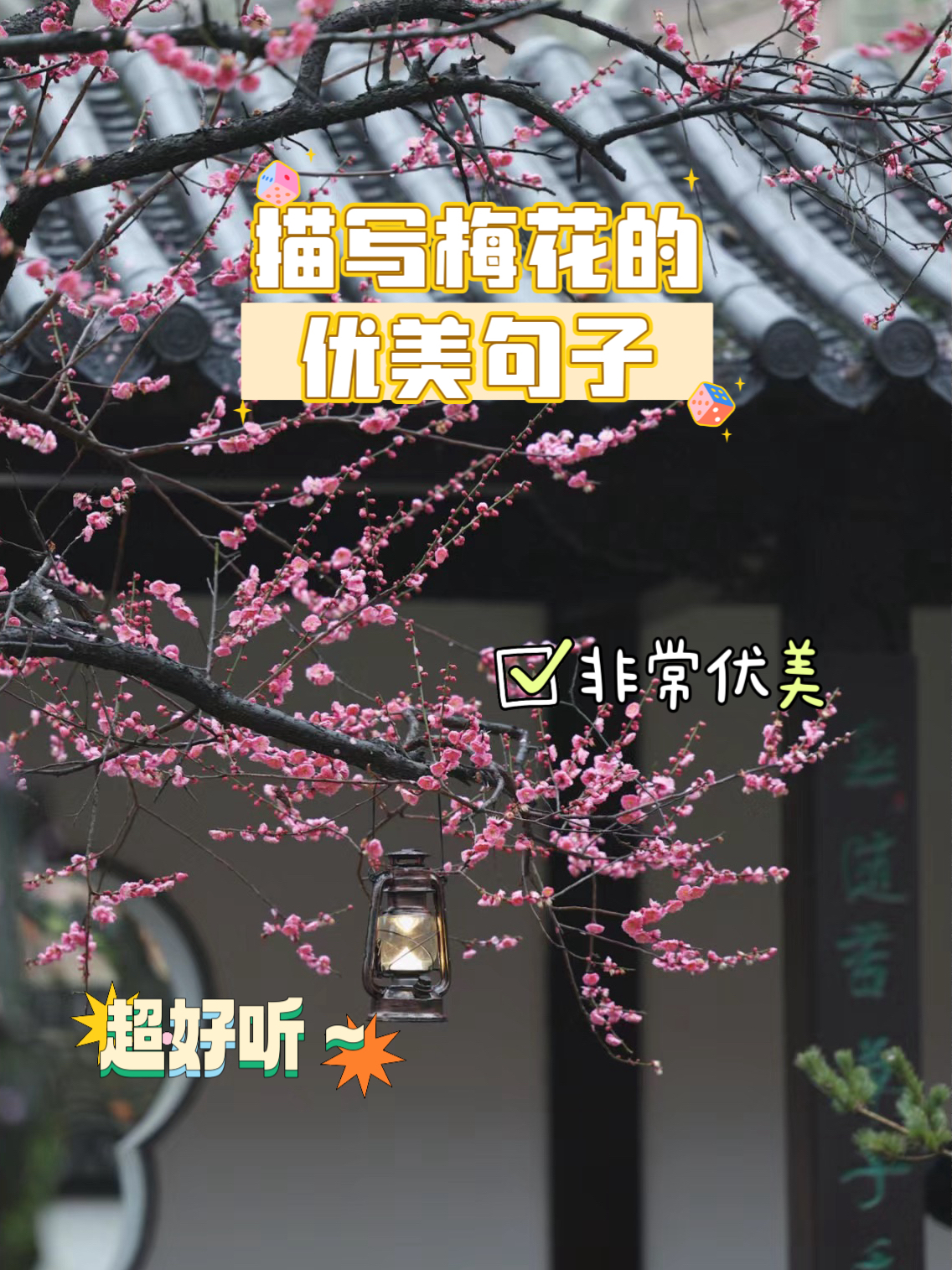 描写梅花的优美句子