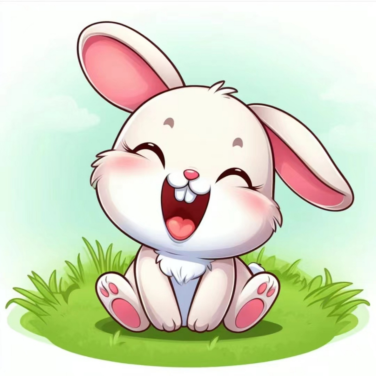 卡通兔子图片92  治愈系小兔卡通头像91