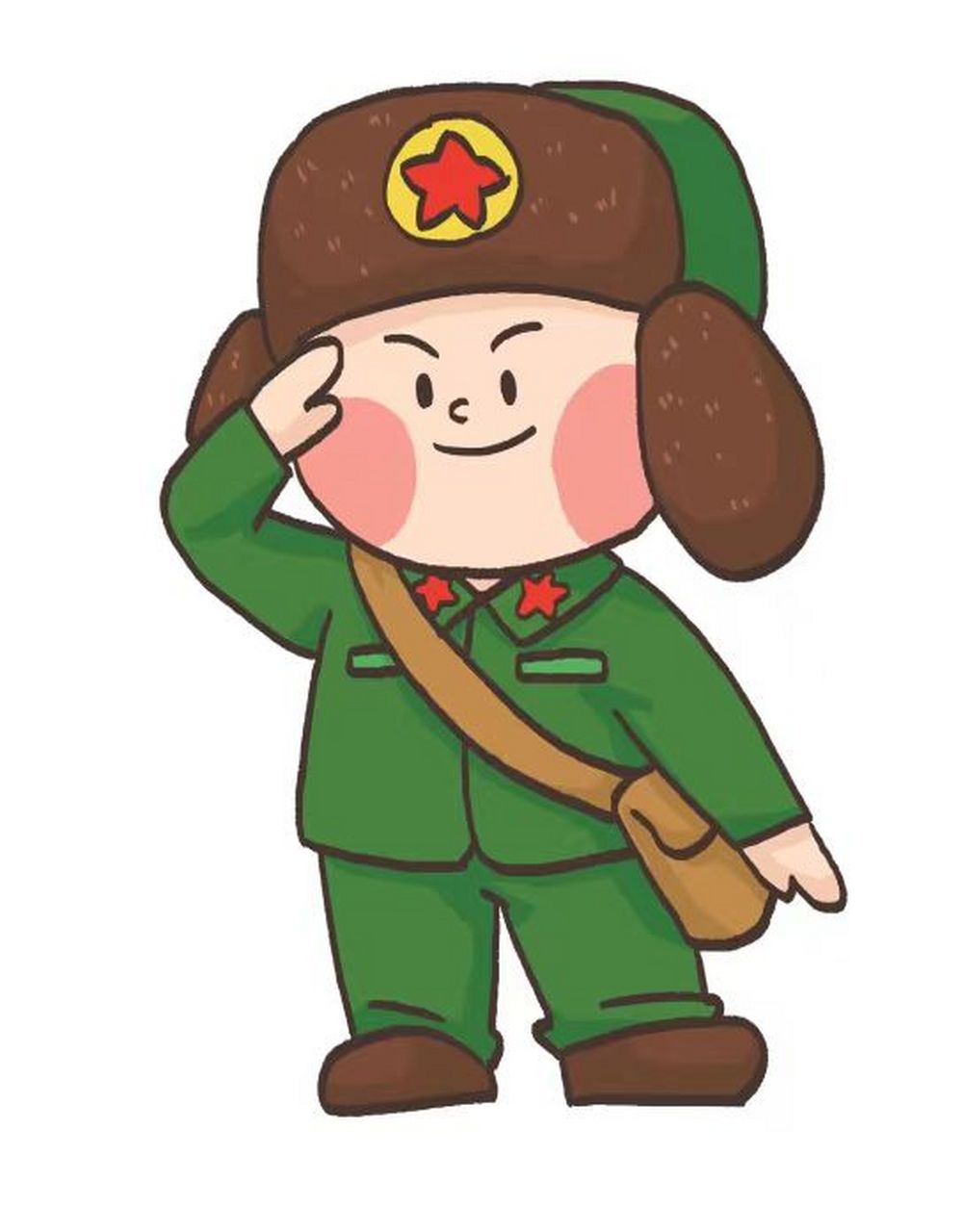 雷锋简笔画像  9097学习雷锋 好榜样9097