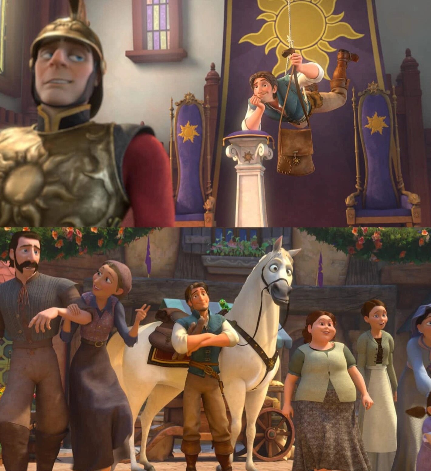 人物的表情丰富多彩,特别是那些可爱的小动