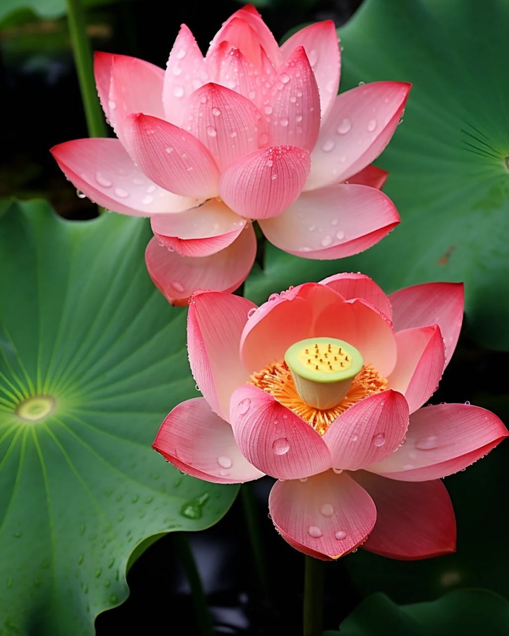 荷花图片大全  78荷花,清雅脱俗,自古便是文人墨客笔下的挚爱,每