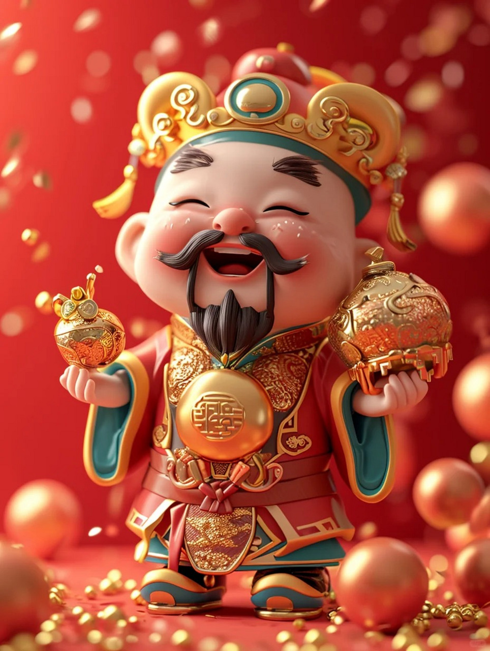 全网最火财神爷图片  昨天晚上梦见财神啦 财神说我今年一定发!