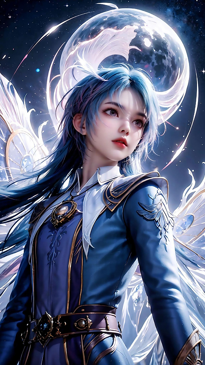 国漫美女壁纸|《斗罗大陆ii绝世唐门》唐舞桐ai高清绘画:外貌上继承了