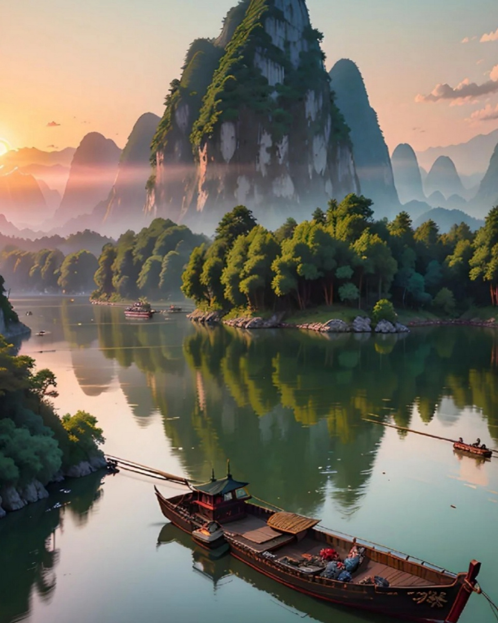 最美风景图片大全  最好看的风景就像是大自然的舞台,山峦是它的主角