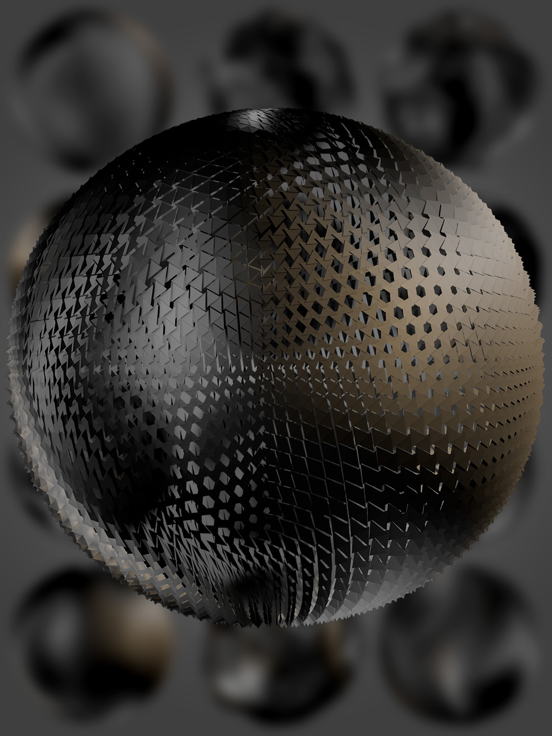 素材分享丨黑色漆面球体圆球底纹纹理素材